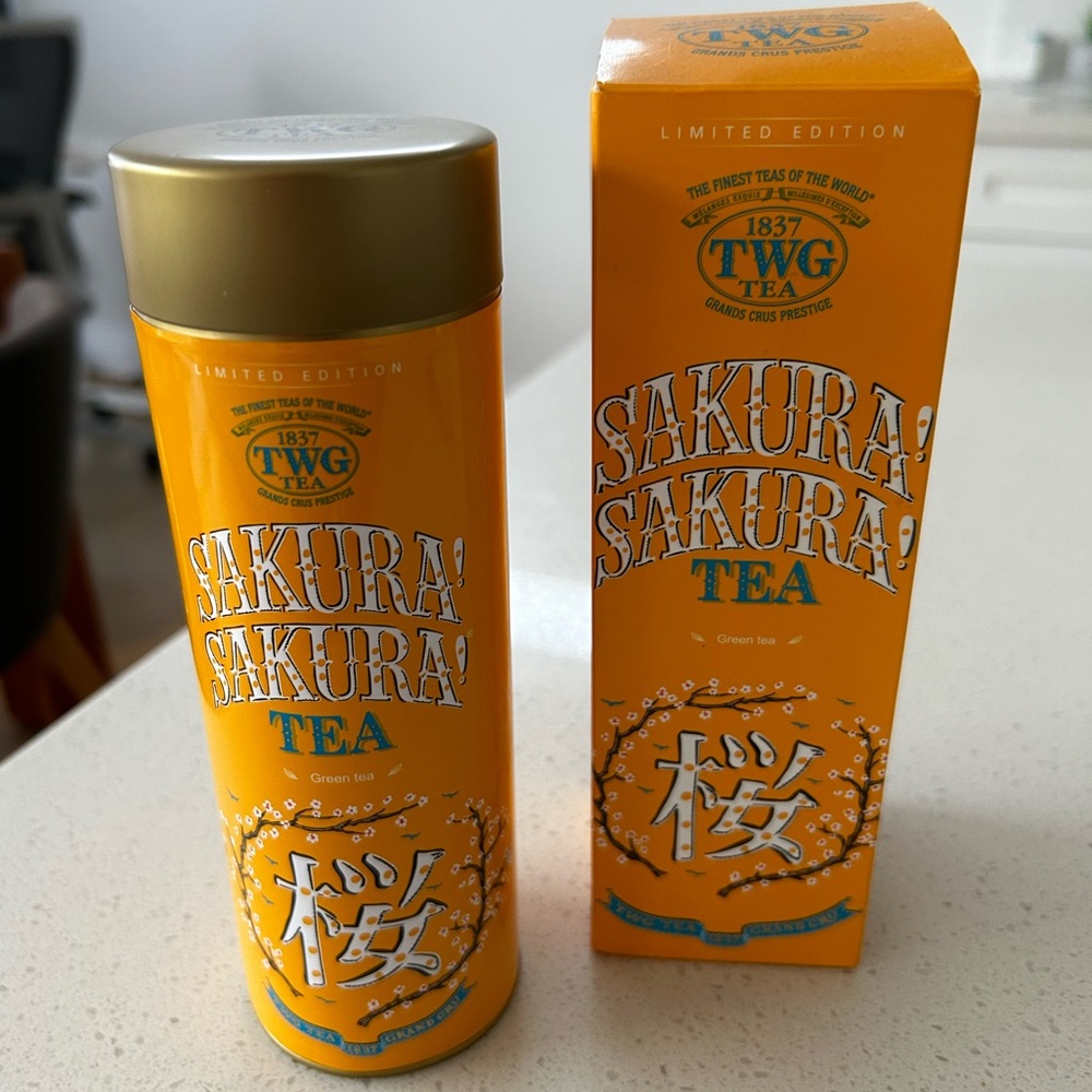 (Tin only) Sakura! Sakura! Limited Edition Green Tea container